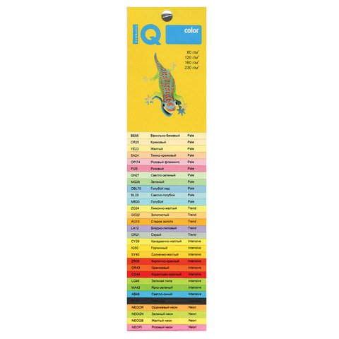

Бумага цветная IQ color (297х420 мм), А3, 160 г/м2, 250 л., пастель, голубая 1 шт