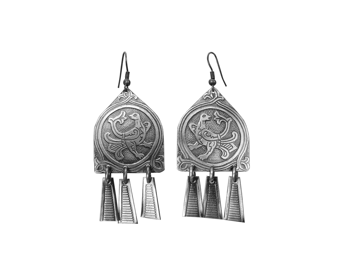 

Серьги подвески из мельхиора Мастерская Алёшиных Т27.12.03.00, Т27.12.03.00