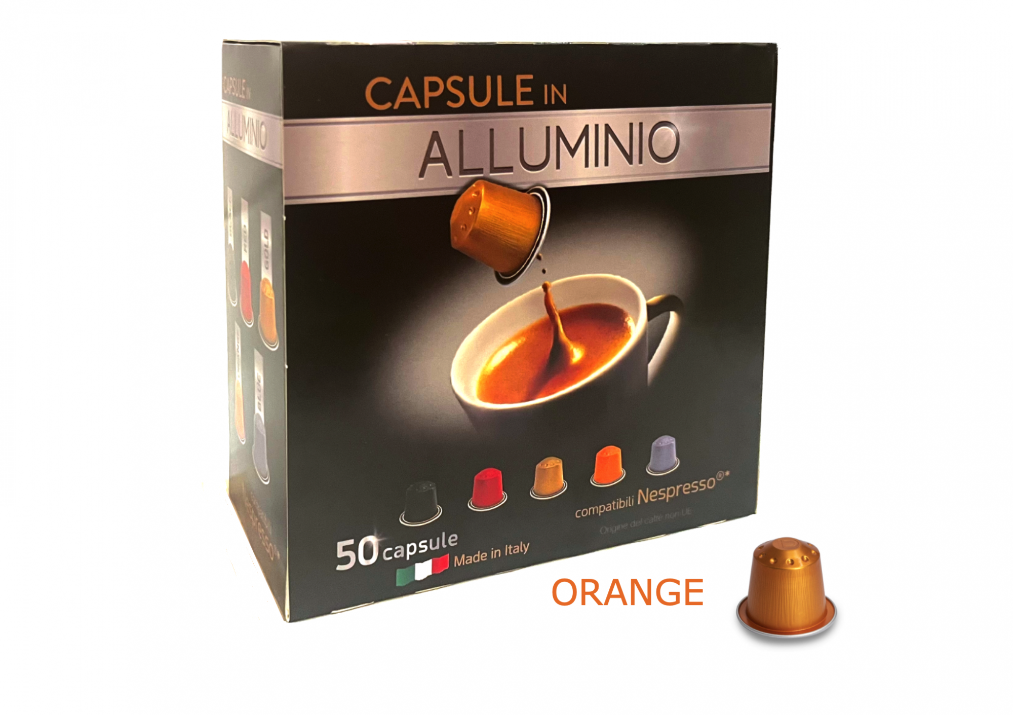 Кофе в капсулах San Giusto Orange (Nespresso Original) 100% Arabica 50 капсул