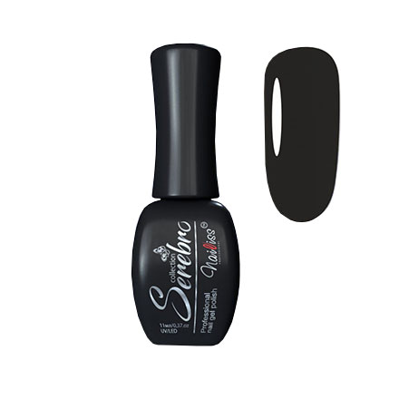 фото Гель-лак serebro №002 super black