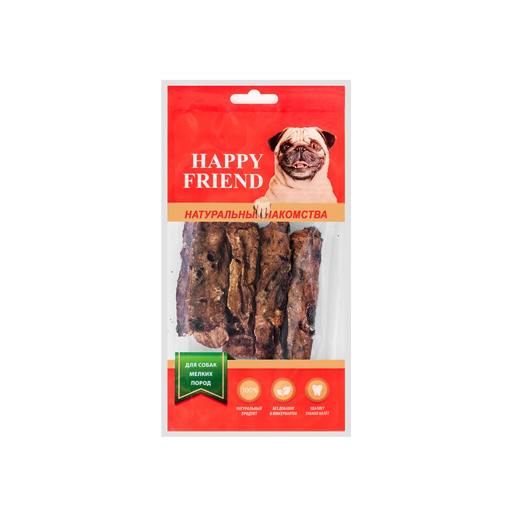 фото Лакомство для собак happy friend легкое баранье для мелких пород 30г (упаковка - 30 шт)