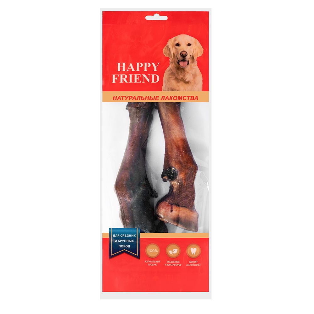 фото Лакомство для собак happy friend ноги бараньи (упаковка - 10 шт)