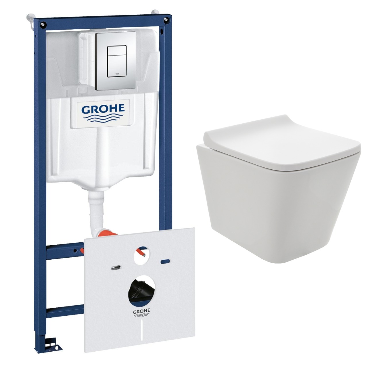 

Комплект инсталляции GROHE с унитазом AQUAme и сиденьем с микролифтом (NW0169/S)