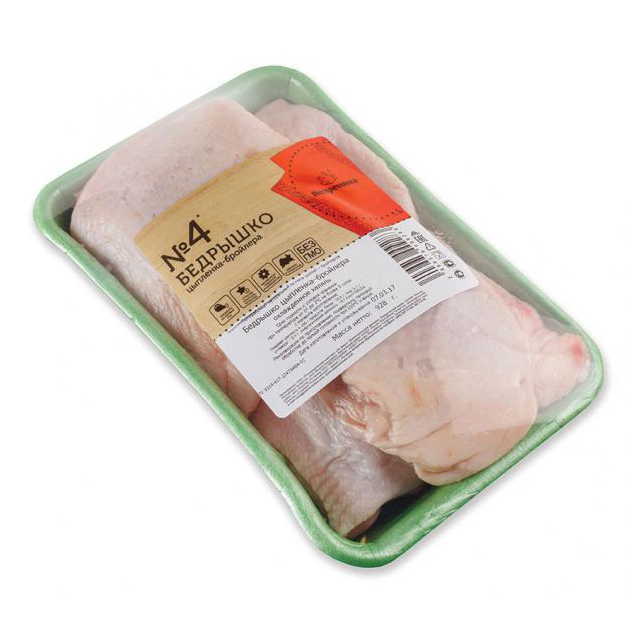 

Бедро куриное с кожей на кости Чамзинка Халяль охлажденное +-900 г