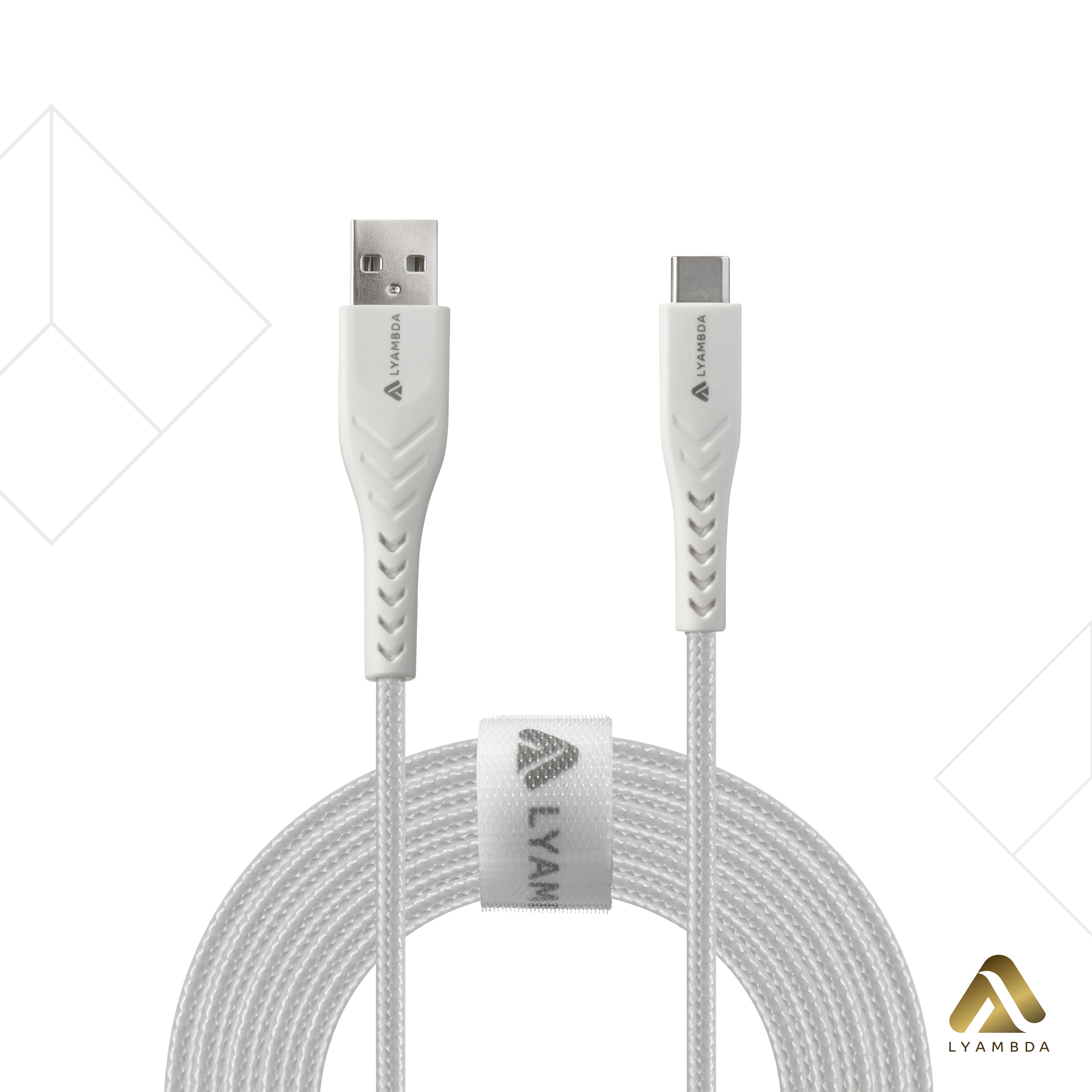 USB-кабель Lyambda Type-CType-A 25м белый LCA25-WH 699₽