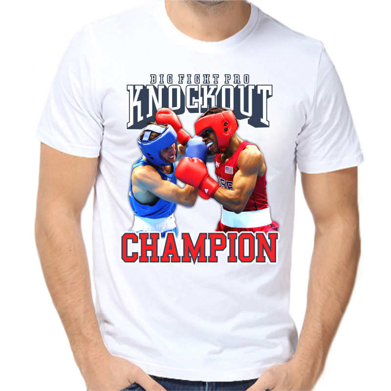 

Футболка мужская белая 50 р-р big fight pro, Белый, fm_big_fight_pro