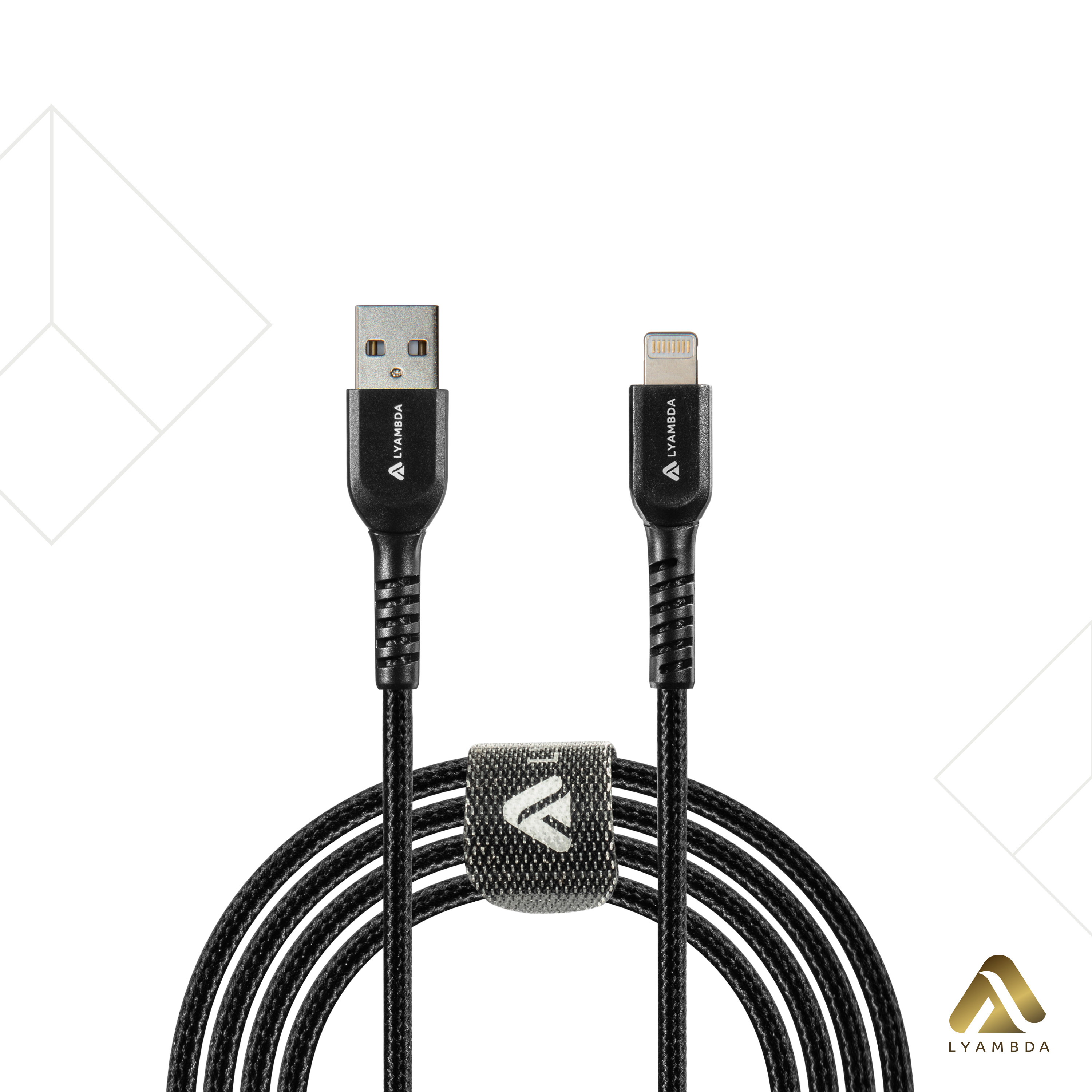 USB-кабель Lyambda Type-ALightning 1м чёрный LAL10-BK 599₽