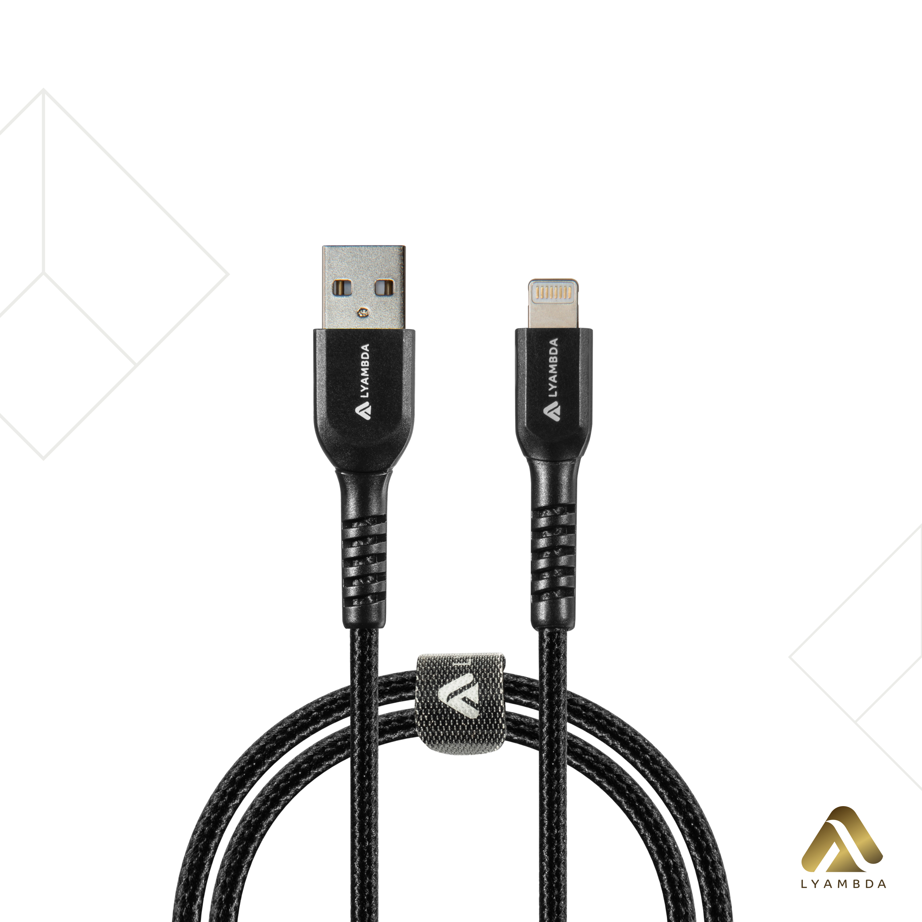 USB-кабель Lyambda Type-A/Lightning 0,5м чёрный (LAL05-BK)