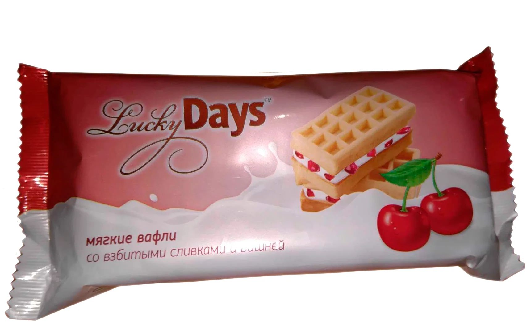 

Вафли Lucky Days мягкие с суфле и вишней 122 г