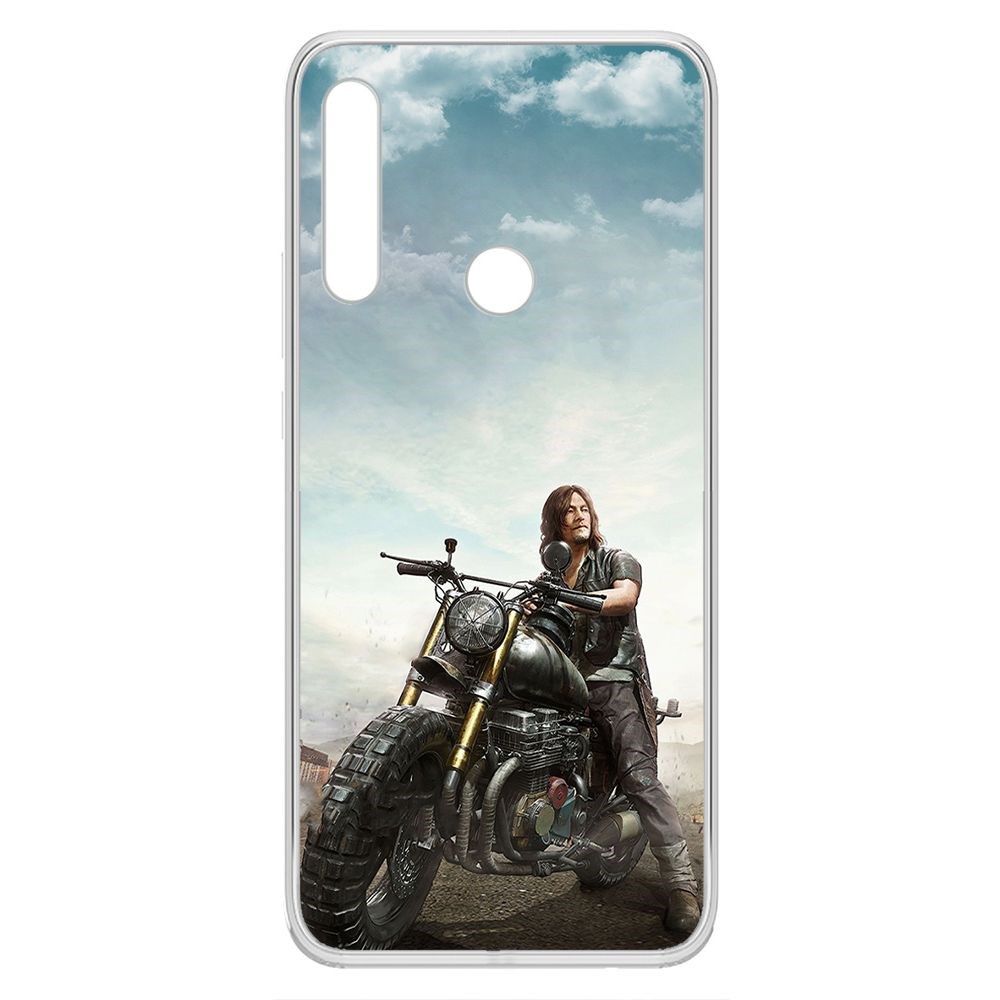 

Чехол-накладка Krutoff Clear Case Ходячие мертвецы, Дэрил для Honor 9X, Прозрачный