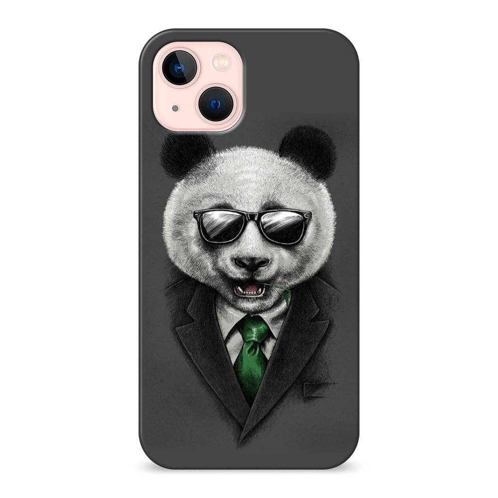 

Пластиковый чехол "Деловая панда" на Apple iPhone 13, 14220-7