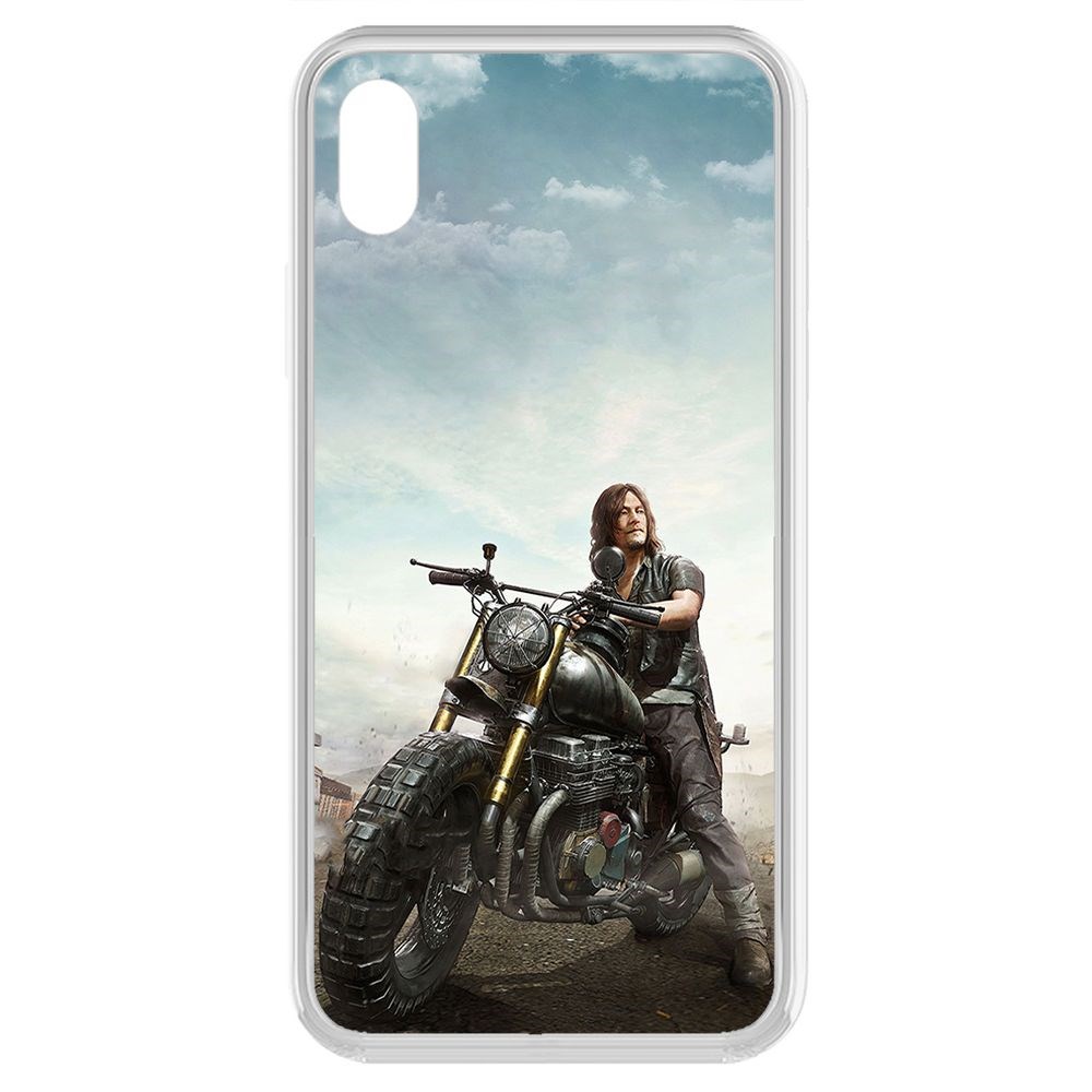 

Чехол-накладка Krutoff Clear Case Ходячие мертвецы, Дэрил для iPhone XR, Прозрачный