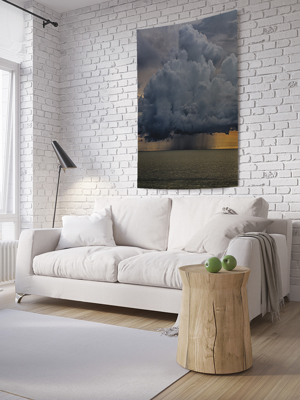 

Вертикальное фотопанно на стену JoyArty Туча ложится на море 150x200 см, Туча ложится на море