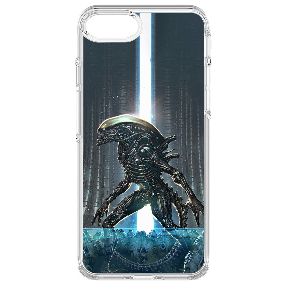 

Чехол-накладка Krutoff Clear Case Чужой, Тревога для iPhone 7, Прозрачный