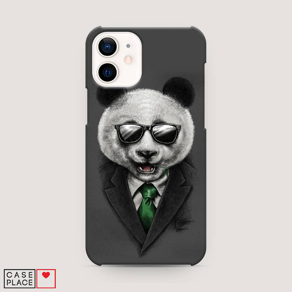 

Пластиковый чехол "Деловая панда" на Apple iPhone 12 mini, 12620-7