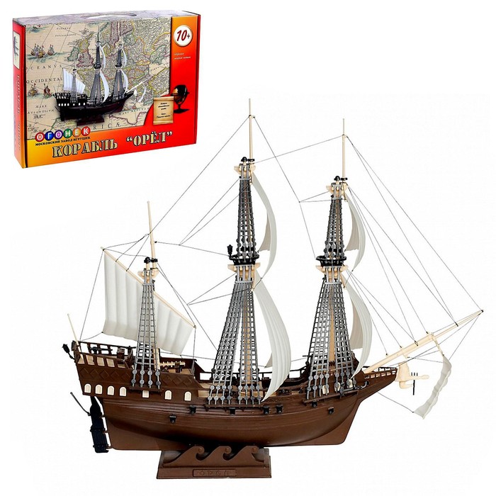 фото Сборная модель-копия «парусный военный корабль «орёл» bazar