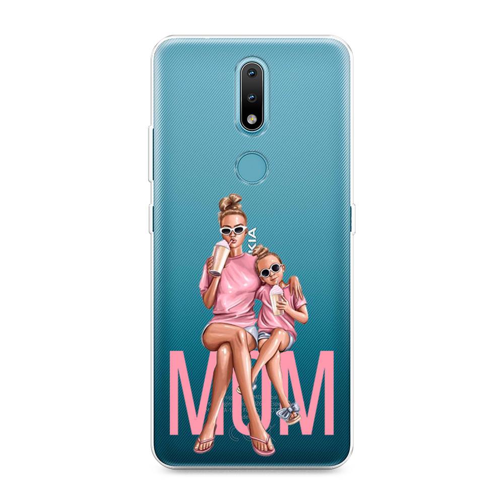 

Чехол Awog на Nokia 2.4 / Нокиа 2.4 "Lovely mom", Синий;бежевый;розовый, 123850-7