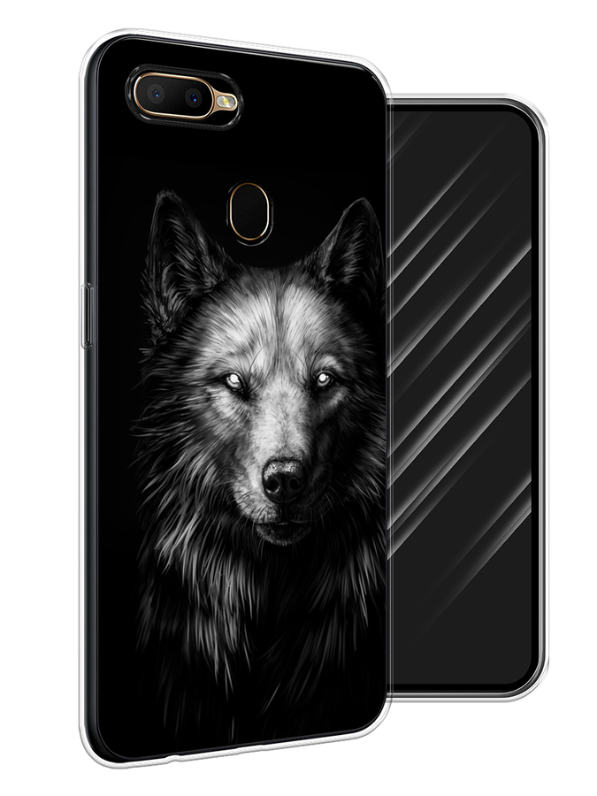 

Чехол Awog на Oppo A5s "Волк черно белый", Разноцветный, 252350-1