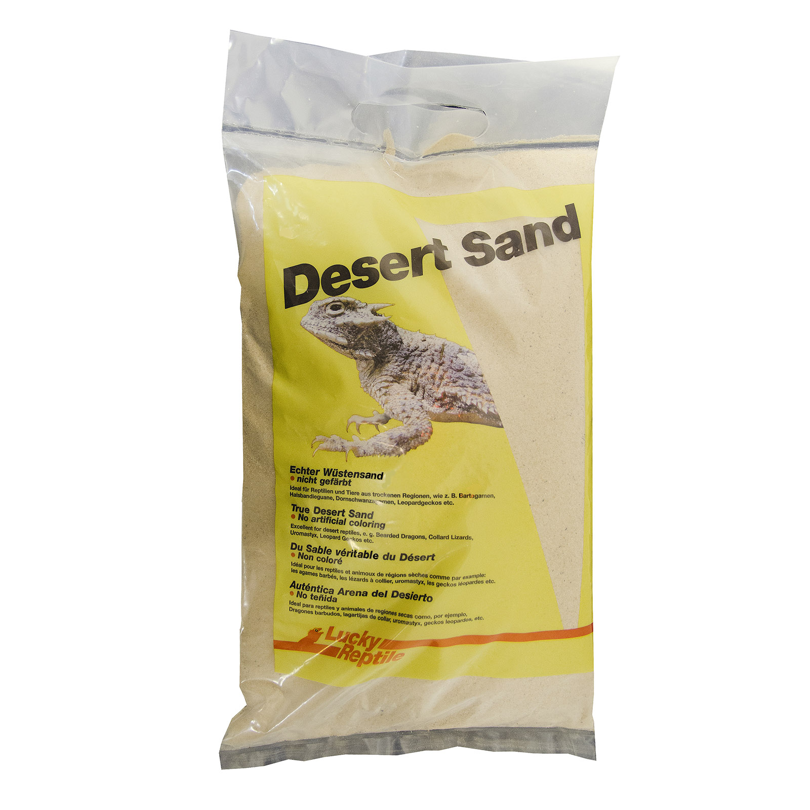 Натуральный песок для террариумов Lucky Reptile Sahara, белый, 5 кг, 1 л