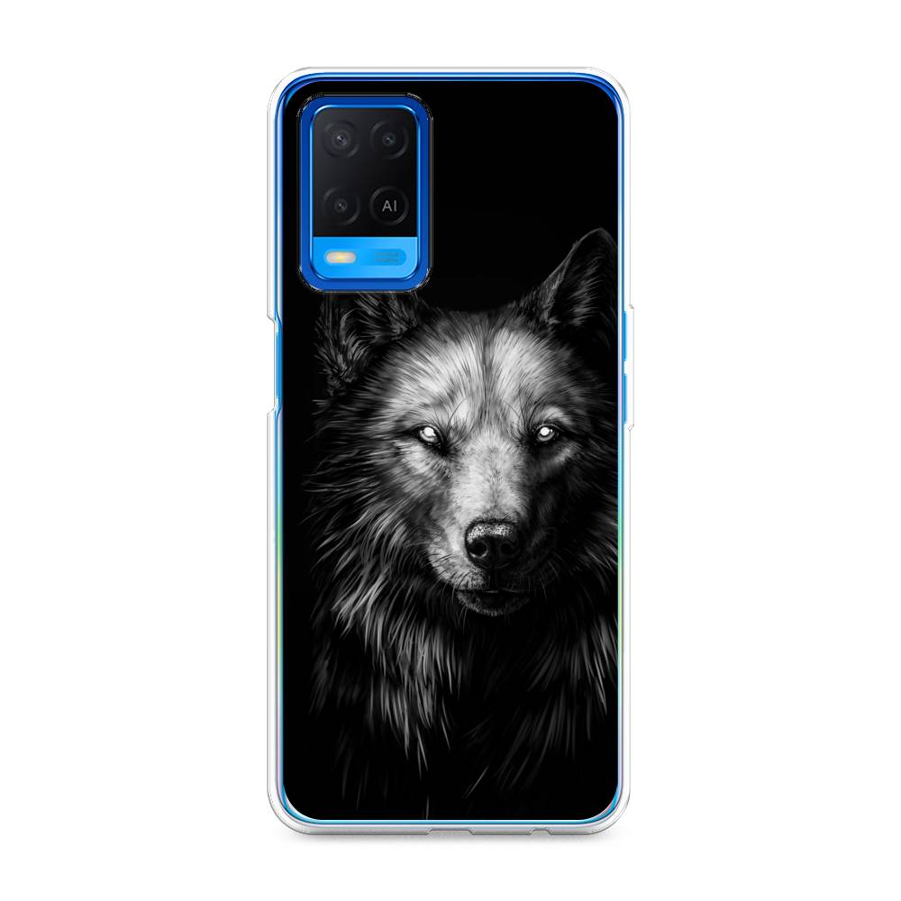 

Чехол Awog на Oppo A54 "Волк черно белый", Разноцветный, 256150-1