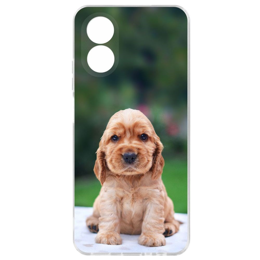 Чехол-накладка Krutoff Clear Case Щенок кокер-спаниеля для Oppo A38 4G