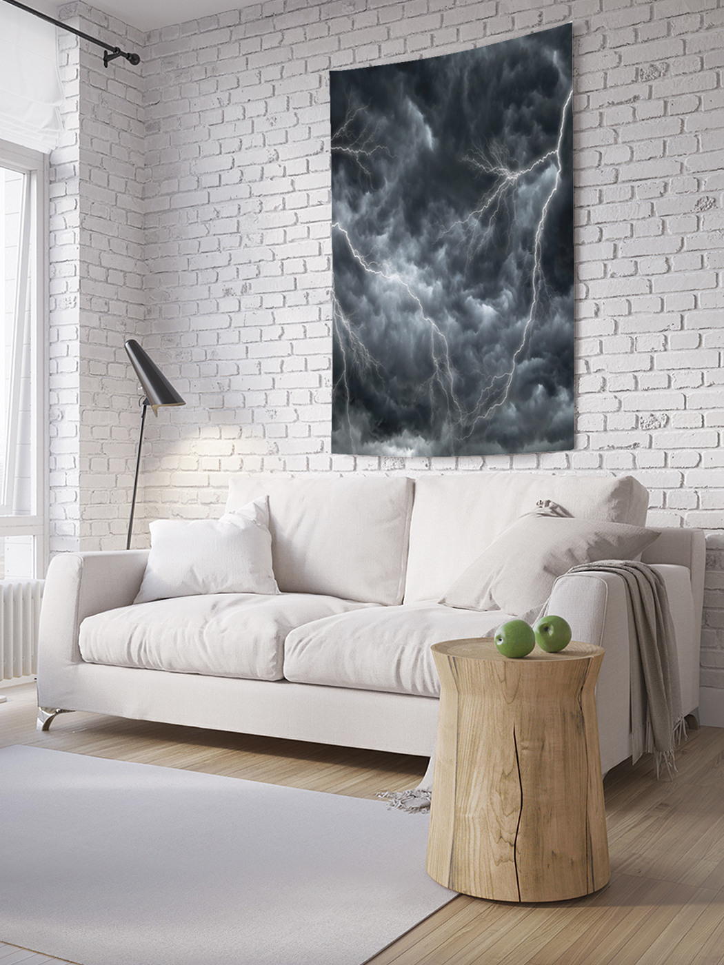 

Вертикальное фотопанно на стену JoyArty Облачная молния 150x200 см, Облачная молния