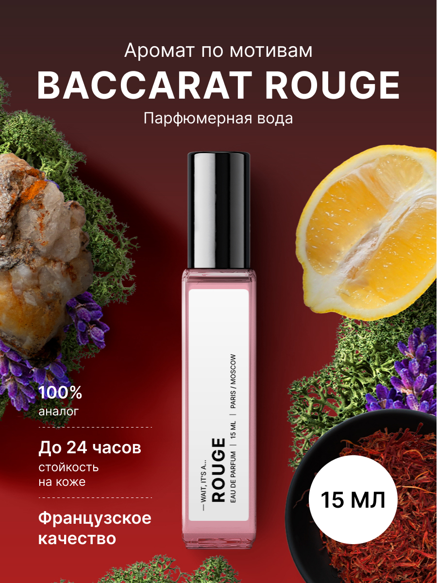 Парфюмированная вода Fragrance Community Baccarat Rouge унисекс женские 15 мл