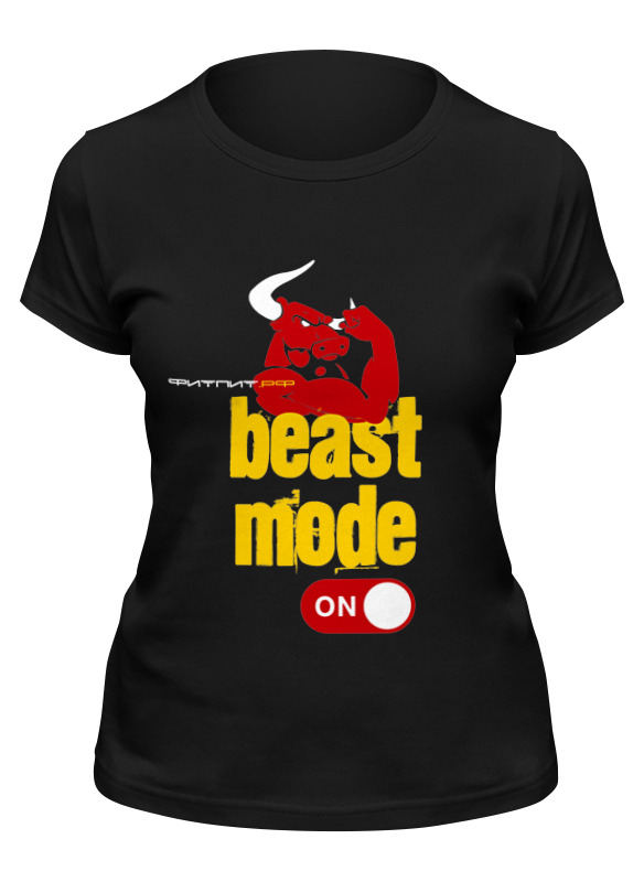 фото Футболка женская printio фитпит.рф - спортивное питание черная l