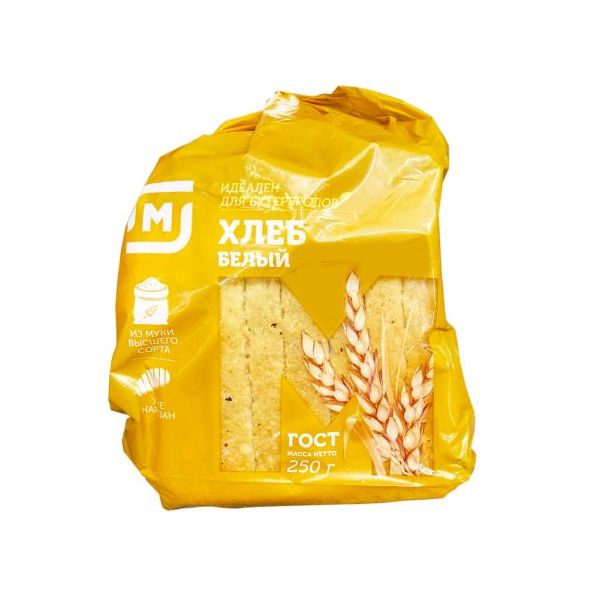 Хлеб белый Магнит Сельский пшеничный отруби 200 г