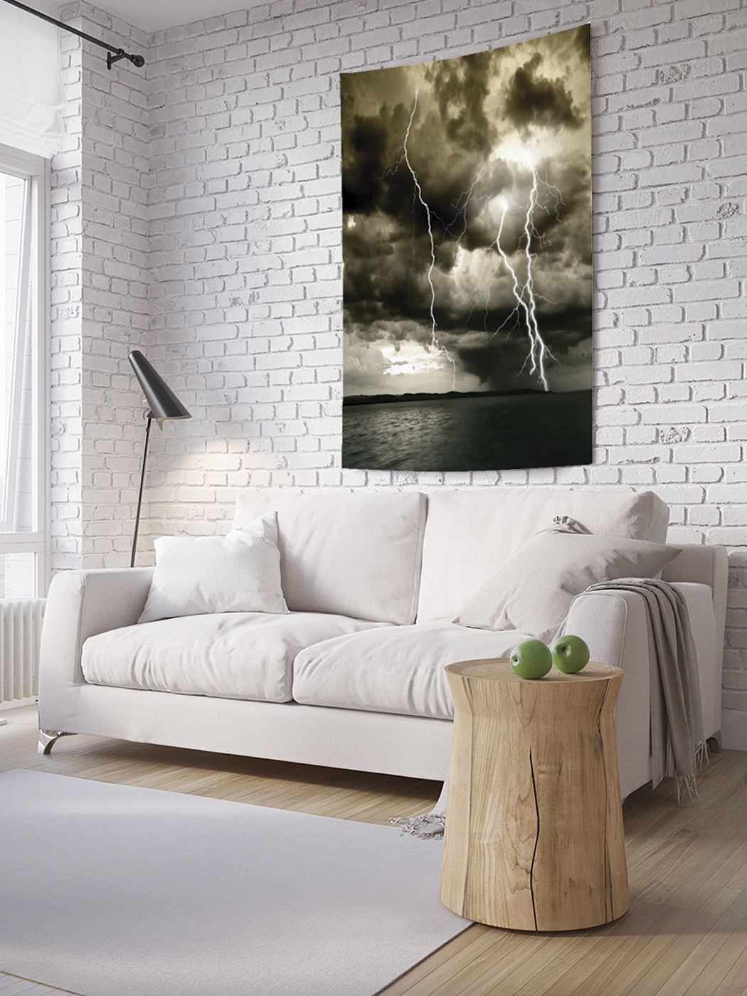 

Вертикальное фотопанно на стену JoyArty Тучи с молниями 150x200 см, Тучи с молниями