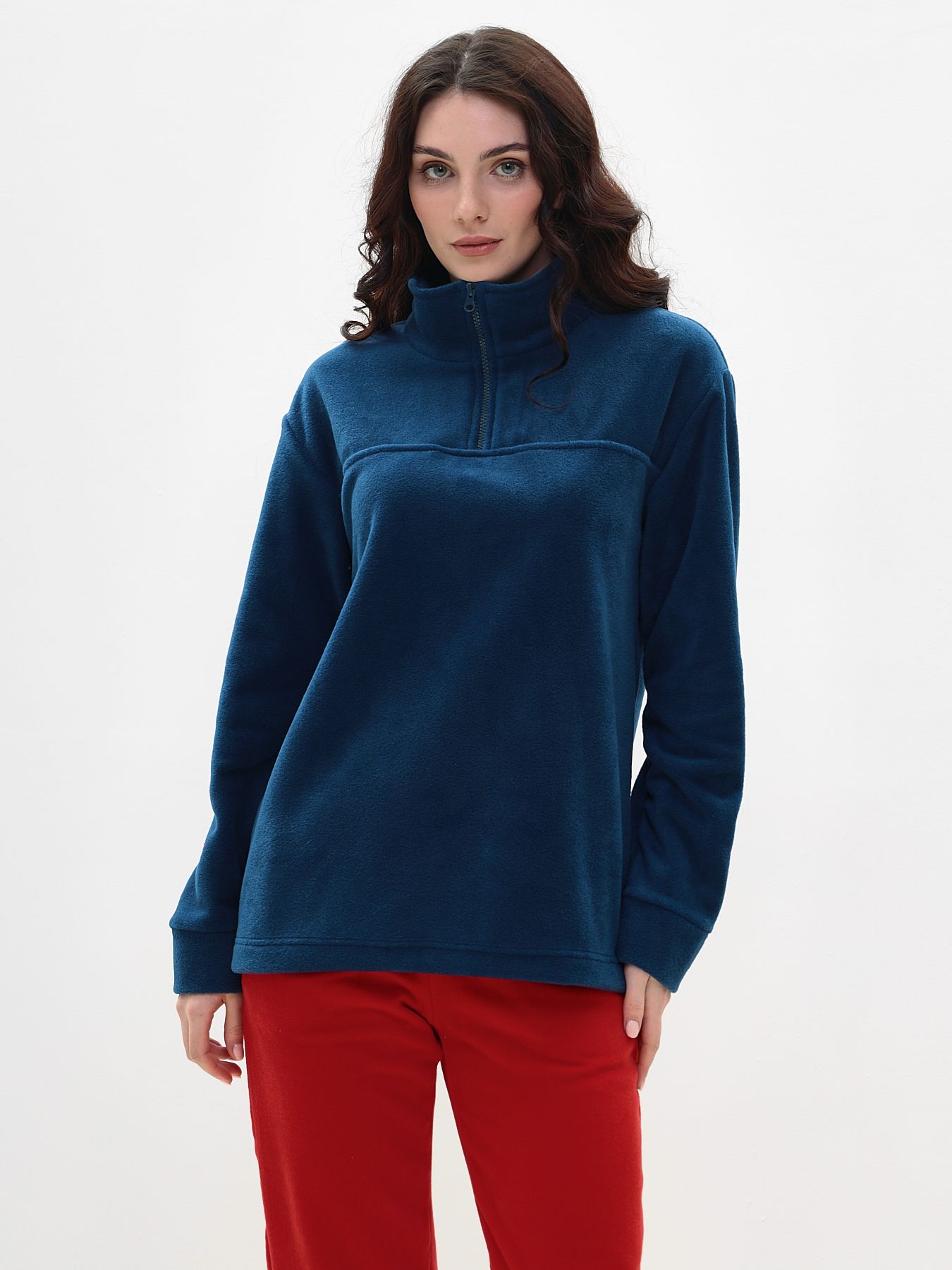 

Свитшот женский MOM №1 MOM-0125F синий XL, MOM-0125F
