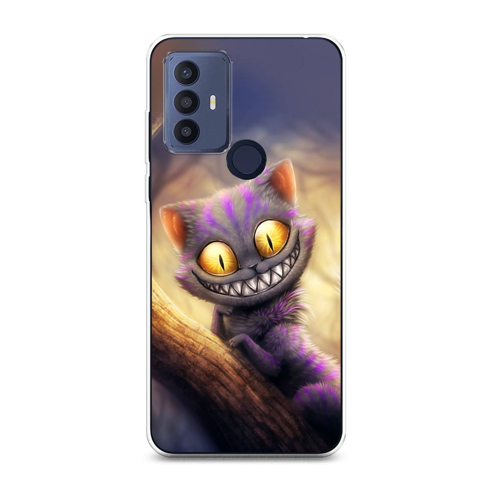 

Чехол Awog на TCL 30E "Cheshire Cat", Фиолетовый;желтый, 290450-1