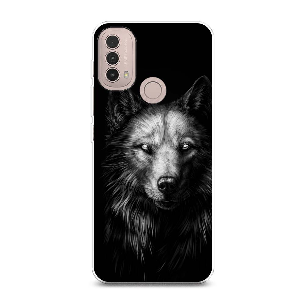

Чехол Awog на Lenovo K14 Plus/Motorola Moto E20/E30/E40 "Волк черно белый", Разноцветный, 243650-1