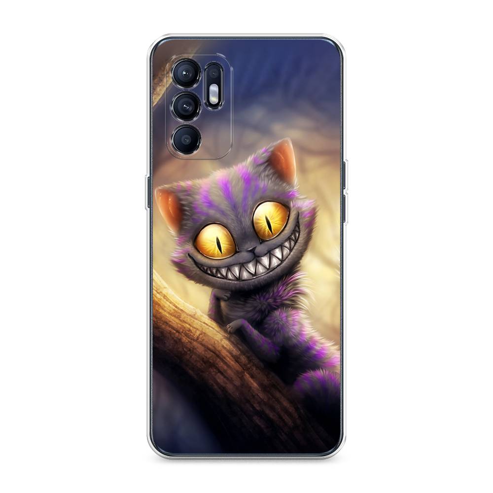 

Чехол Awog на Oppo Reno 6 "Cheshire Cat", Фиолетовый;желтый, 257850-1