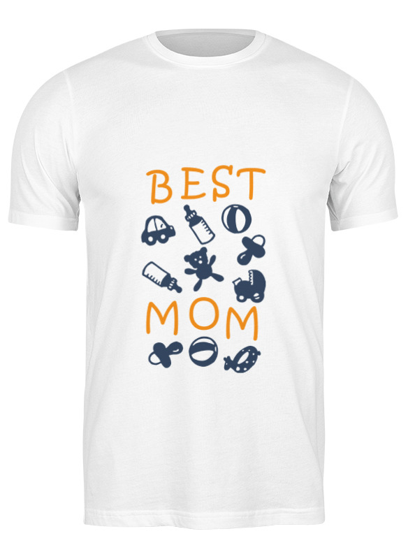 

Футболка мужская Printio Best mom белая L, Белый, Best mom