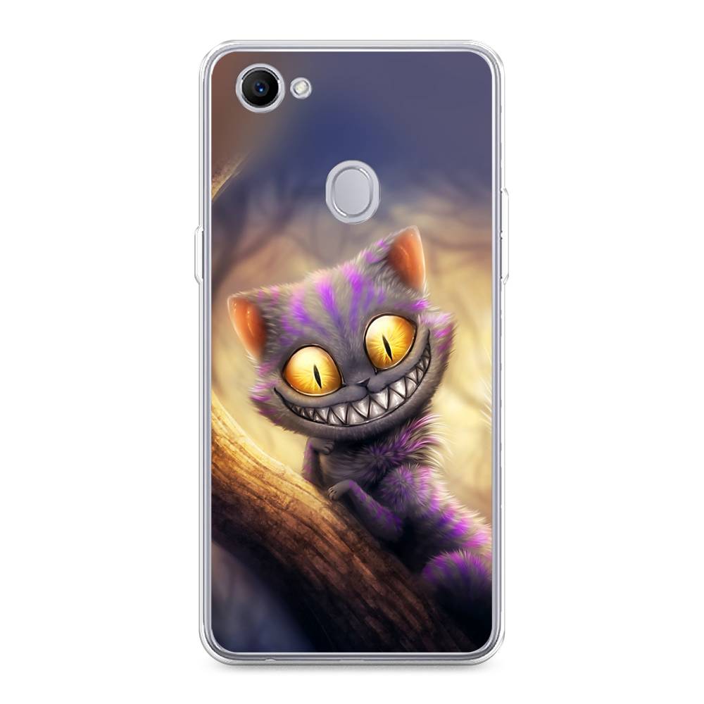 

Чехол Awog на Oppo F7 "Cheshire Cat", Фиолетовый;желтый, 250350-1