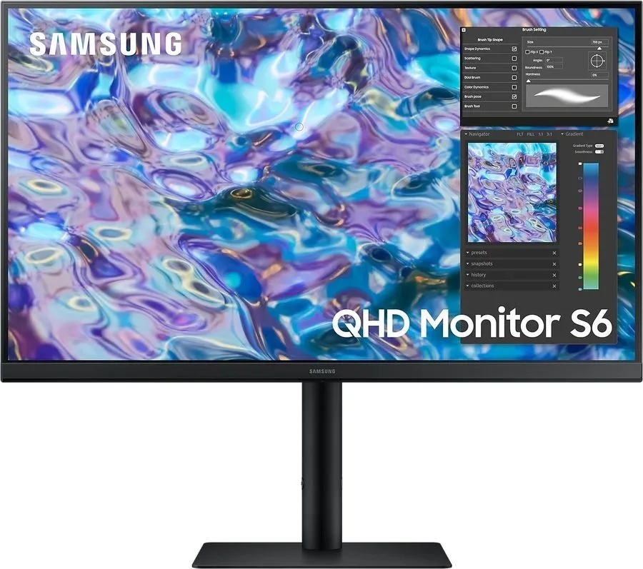

27" Монитор Samsung S27B610EQI черный 75Hz 2560х1440 IPS, S27B610EQI