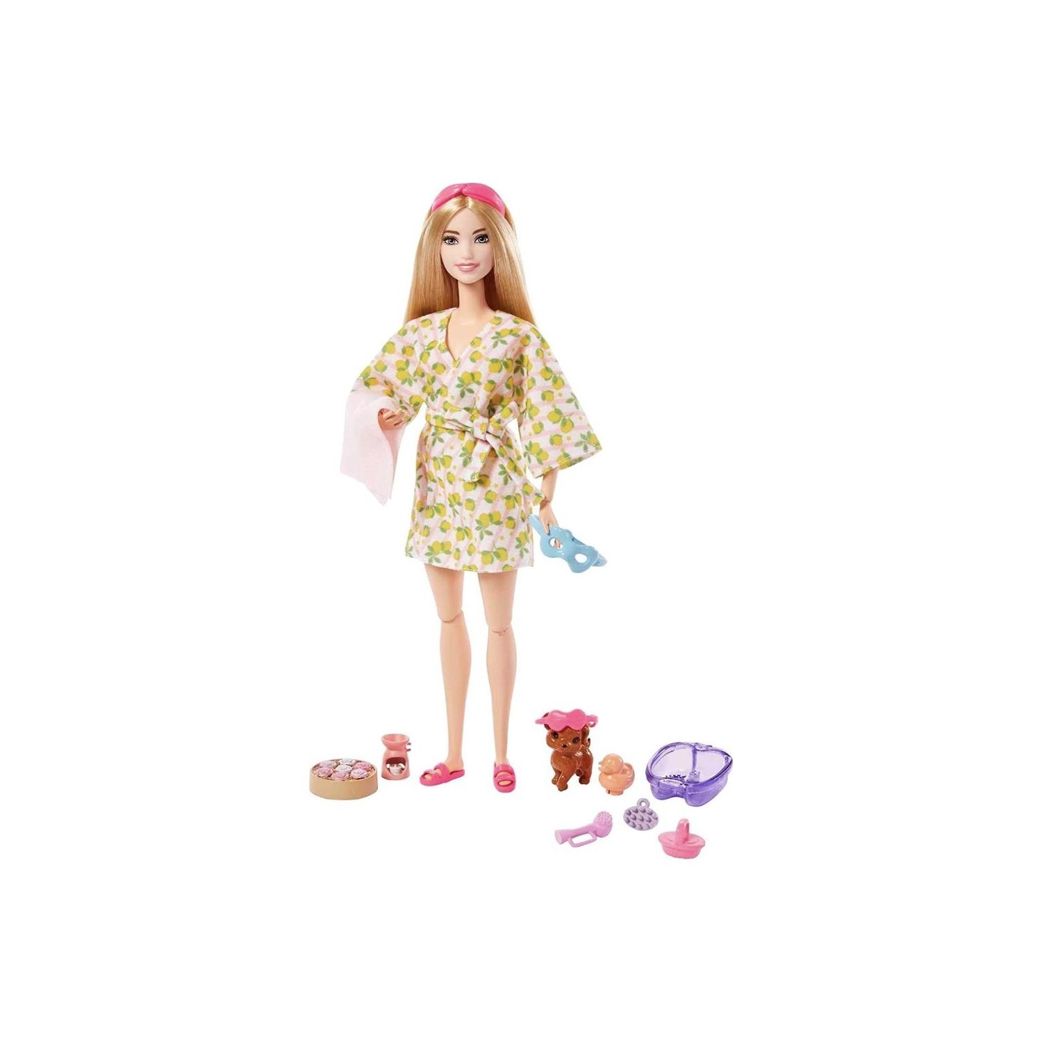 Игровой набор Mattel Barbie День SPA с питомцем barbie игровой набор няня блондинка с малышом и аксессуарами grp10 grp13