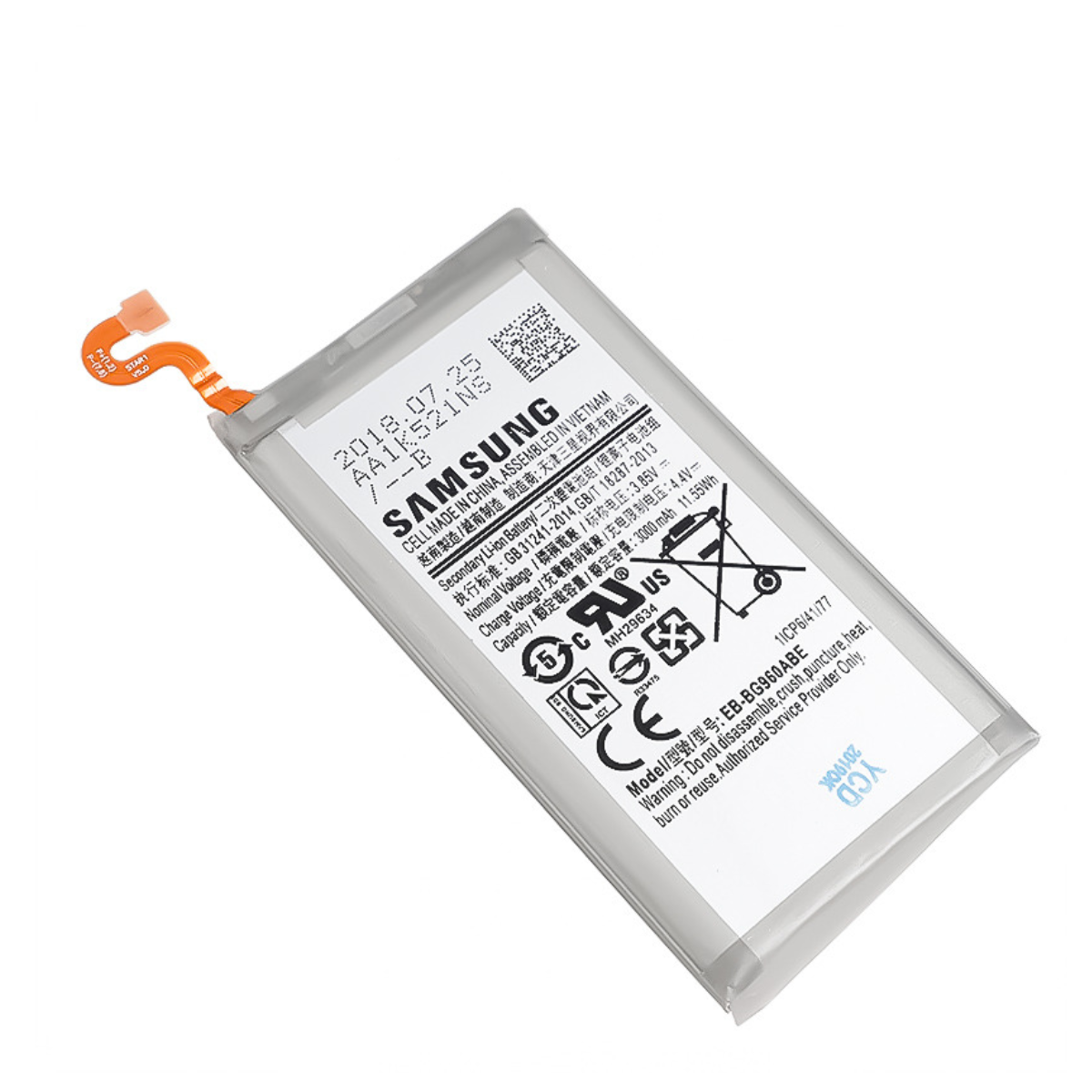 

Аккумулятор для Samsung SM-G960F Galaxy S9 (EB-BG960ABE) (3000mAh), Серый, Samsung SM-G960F Galaxy S9 (EB-BG960ABE)