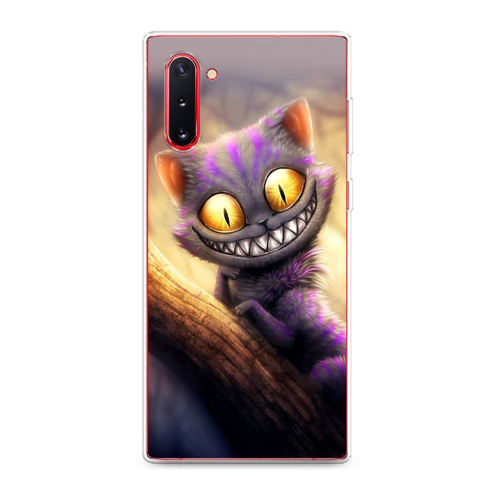 

Чехол Awog на Samsung Galaxy Note 10 "Cheshire Cat", Фиолетовый;желтый, 28650-1