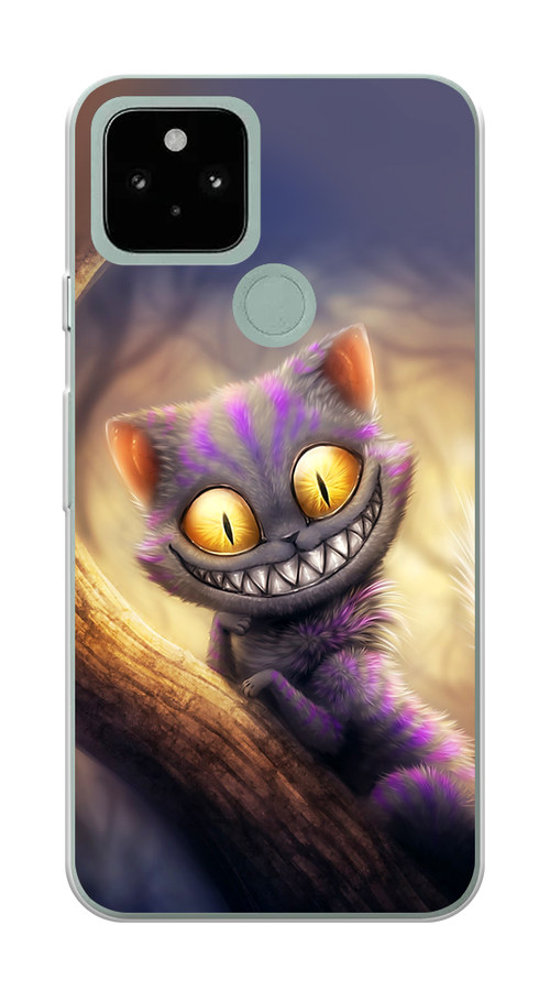 

Чехол Awog на Google Pixel 5 "Cheshire Cat", Фиолетовый;желтый, 270750-1