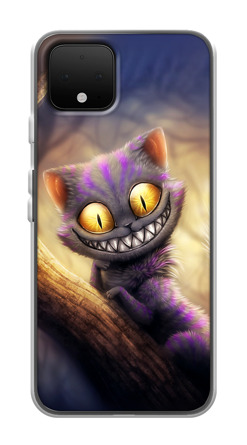

Чехол Awog на Google Pixel 4 "Cheshire Cat", Фиолетовый;желтый, 270250-1