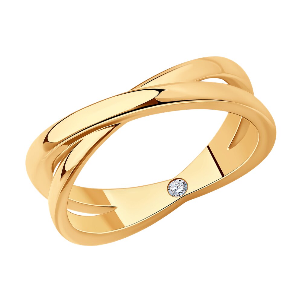 

Кольцо из серебра р. 17 Diamant 93-110-02031-2, фианит, 93-110-02031-2