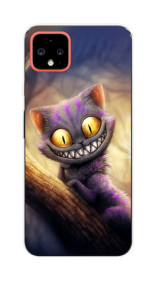 

Чехол Awog на Google Pixel 4 XL "Cheshire Cat", Фиолетовый;желтый, 270550-1