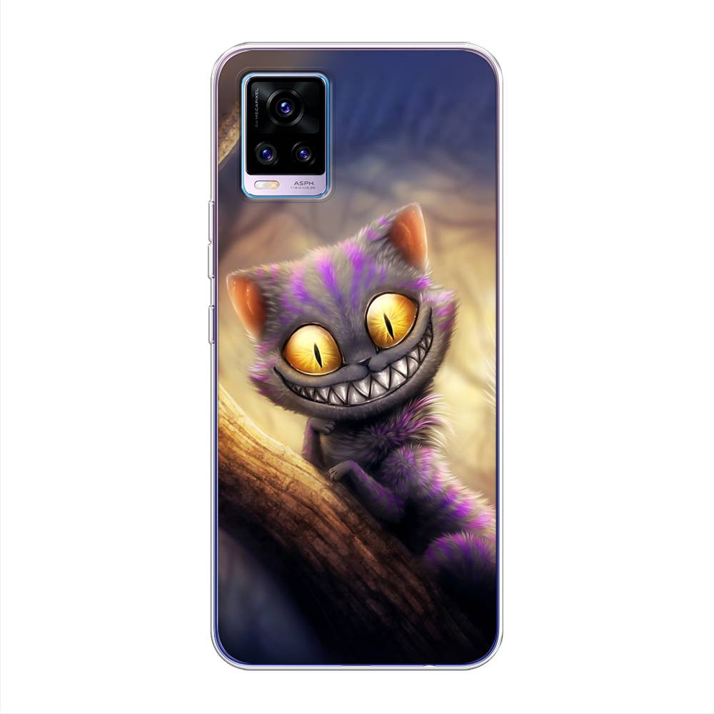 

Чехол Awog на Vivo V20 "Cheshire Cat", Фиолетовый;желтый, 263350-1