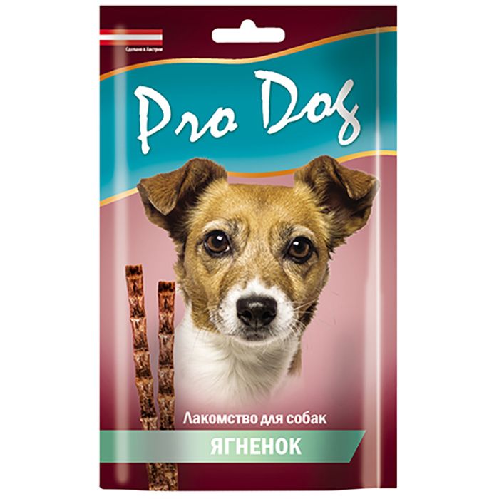 фото Лакомство для собак pro dog лакомые палочки с ягненком (3штх15г) 45г (упаковка - 28 шт)