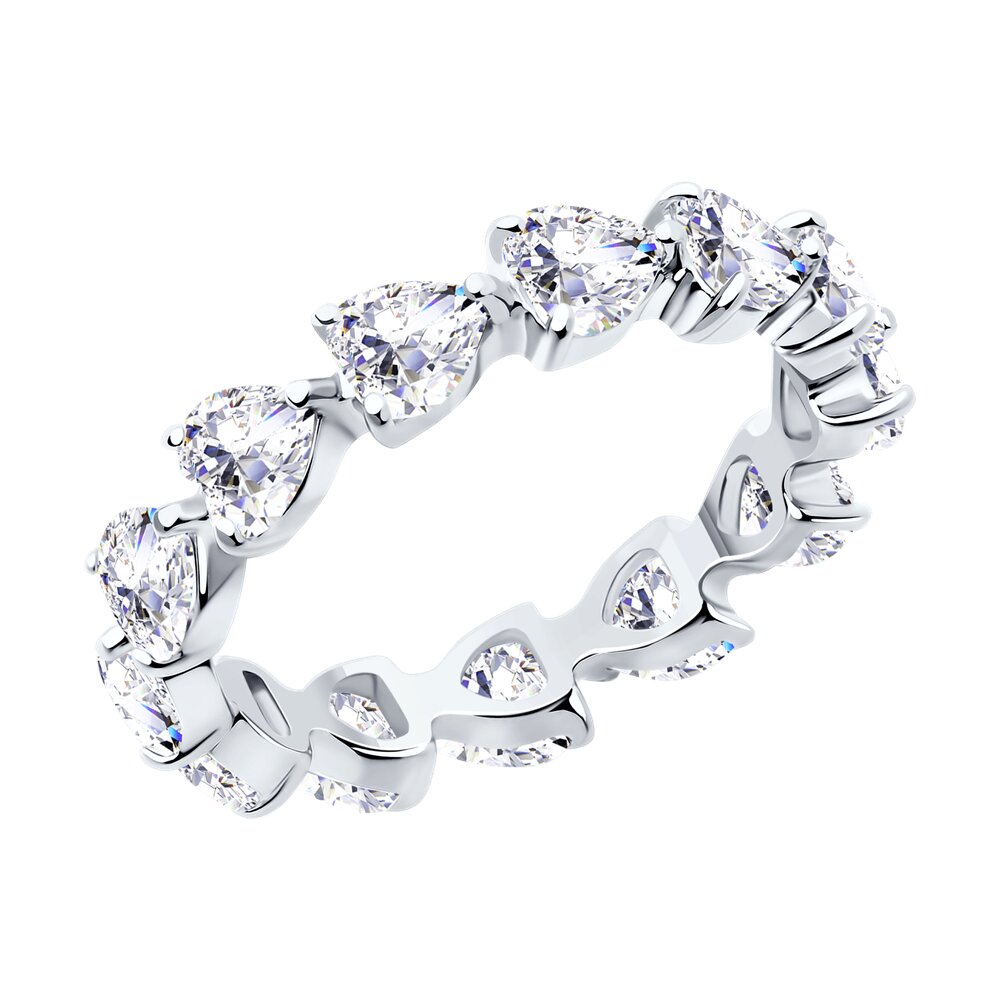 

Кольцо из серебра р. 19 SOKOLOV 94014058, фианит, 94014058
