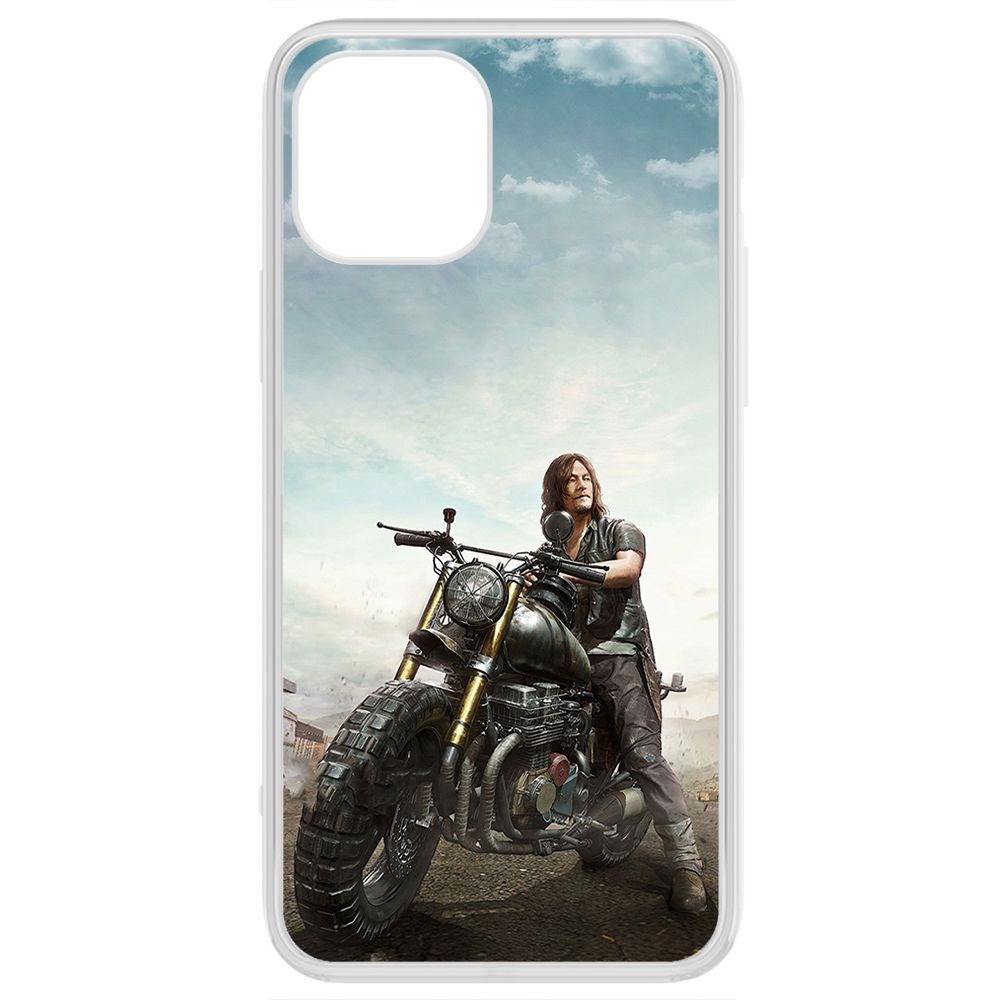 

Чехол-накладка Krutoff Clear Case Ходячие мертвецы, Дэрил для iPhone 12, Прозрачный
