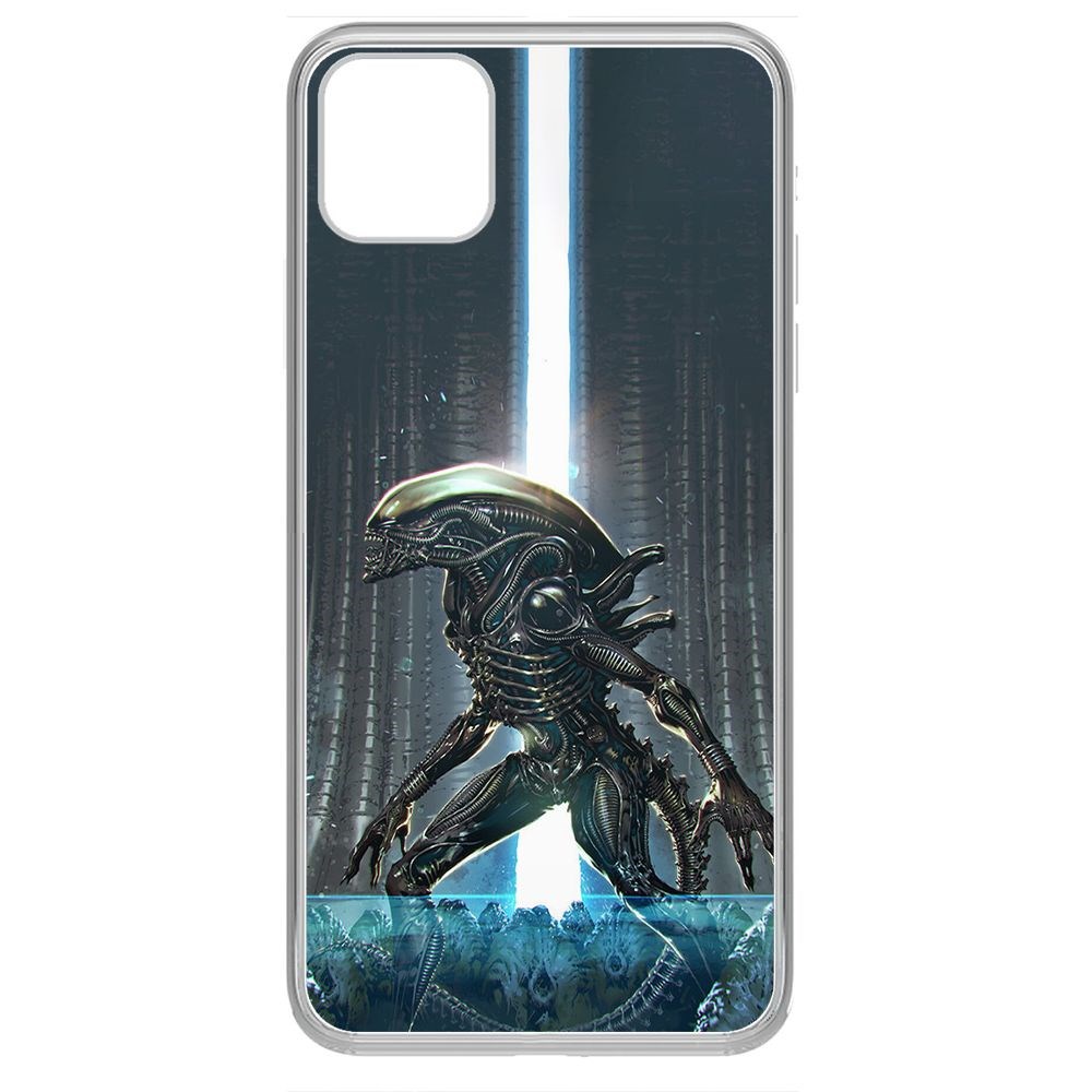 

Чехол-накладка Krutoff Clear Case Чужой, Тревога для iPhone 11 Pro Max, Прозрачный