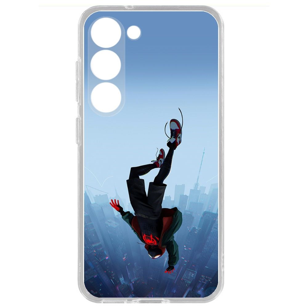 

Чехол-накладка Krutoff Clear Case Человек-Паук, Майлз Моралес для Samsung Galaxy S23, Прозрачный